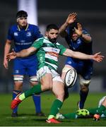 14 April 2018; Tito Tebaldi of Benetton Rugby in action against Ian Nagle of Leinster during the Guinness PRO14 Round 20 match between Leinster and Benetton Rugby at the RDS Arena in Dublin. Photo by Ramsey Cardy/Sportsfile