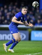 14 April 2018; Jordan Larmour of Leinster during the Guinness PRO14 Round 20 match between Leinster and Benetton Rugby at the RDS Arena in Dublin. Photo by Brendan Moran/Sportsfile