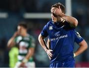 14 April 2018; Nick McCarthy of Leinster following his side's defeat during the Guinness PRO14 Round 20 match between Leinster and Benetton Rugby at the RDS Arena in Dublin. Photo by Seb Daly/Sportsfile