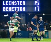 14 April 2018; Tito Tebaldi of Benetton Rugby celebrates at the final whistle following his side's victory during the Guinness PRO14 Round 20 match between Leinster and Benetton Rugby at the RDS Arena in Dublin. Photo by Seb Daly/Sportsfile