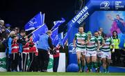 14 April 2018; The Benetton Treviso team run out prior to  the Guinness PRO14 Round 20 match between Leinster and Benetton Rugby at the RDS Arena in Dublin. Photo by Brendan Moran/Sportsfile