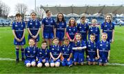 14 April 2018; The Leinster mascots prior to the Guinness PRO14 Round 20 match between Leinster and Benetton Rugby at the RDS Arena in Ballsbridge, Dublin. Photo by Brendan Moran/Sportsfile