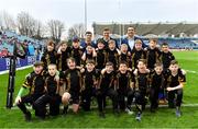 14 April 2018; The Westmanstown RFC, Dublin, mini team at the Guinness PRO14 Round 20 match between Leinster and Benetton Rugby at the RDS Arena in Ballsbridge, Dublin. Photo by Brendan Moran/Sportsfile