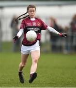 14 April 2018; Aisling Walls of Loreto, Cavan during the Lidl All Ireland Post Primary School Senior A Final match between Loreto, Clonmel, Tipperary and Loreto, Cavan at  Kinnegad in County Westmeath. Photo by Matt Browne/Sportsfile