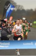 15 April 2018; Oliver Lockley of England on his way to winning the Great Ireland Run and AAI National 10k at the Phoenix Park in Dublin. Photo by David Fitzgerald/Sportsfile