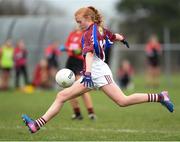 14 April 2018; Shauna Brennan of Coláiste Bhaile Chláir, Claregalway, during the Lidl All Ireland Post Primary School Senior C Final match between Coláiste Bhaile Chláir, Claregalway, Galway and Scoil Mhuire, Trim, Meath at Kinnegad in County Westmeath. Photo by Matt Browne/Sportsfile