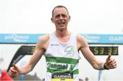 15 April 2018; Jimmy Boland reacts following the Great Ireland Run and AAI National 10k at the Phoenix Park in Dublin. Photo by David Fitzgerald/Sportsfile