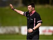 15 April 2018; Referee Eamonn Moran during the Lidl All Ireland Post Primary School Senior B Final match between Glenamaddy, Galway and Presentation, Thurles, Tipperary at Duggan Park in Ballinasloe, Co Galway. Photo by Seb Daly/Sportsfile