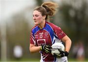 14 April 2018; Niamh Moran of Coláiste Bhaile Chláir, Claregalway during the Lidl All Ireland Post Primary School Senior C Final match between Coláiste Bhaile Chláir, Claregalway, Galway and Scoil Mhuire, Trim, Meath at Kinnegad in County Westmeath. Photo by Matt Browne/Sportsfile