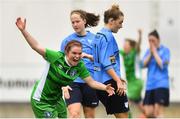 15 April 2018; Rebecca Horgan of Limerick celebrates scoring her side's first goal during the Continental Tyres Women's National League match between Limerick and UCD Waves at Markets Field in Garryowen, Co Limerick. Photo by Piaras Ó Mídheach/Sportsfile