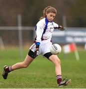14 April 2018; Ava Murray of Coláiste Bhaile Chláir, Claregalway during the Lidl All Ireland Post Primary School Senior C Final match between Coláiste Bhaile Chláir, Claregalway, Galway and Scoil Mhuire, Trim, Meath at Kinnegad in County Westmeath. Photo by Matt Browne/Sportsfile