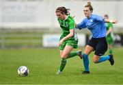 15 April 2018; Rebecca Horgan of Limerick in action against Chelsee Snell of UCD Waves during the Continental Tyres Women's National League match between Limerick and UCD Waves at Markets Field in Garryowen, Co Limerick. Photo by Piaras Ó Mídheach/Sportsfile