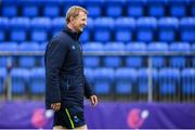 16 April 2018; Head coach Leo Cullen during Leinster Rugby squad training at Energia Park in Dublin. Photo by Ramsey Cardy/Sportsfile