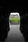 15 April 2018; The players tunnel prior to the Continental Tyres Women's National League match between Limerick and UCD Waves at Markets Field in Garryowen, Co Limerick. Photo by Piaras Ó Mídheach/Sportsfile