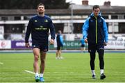 16 April 2018; Rob Kearney, left, and Jonathan Sexton during Leinster Rugby squad training at Energia Park in Dublin. Photo by Ramsey Cardy/Sportsfile