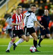 16 April 2018; Nicky Low of Derry City in action against Philip Gannon of Bohemians during the SSE Airtricity League Premier Division match between Derry City and Bohemians at the Brandywell Stadium in Derry. Photo by Oliver McVeigh/Sportsfile