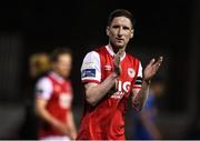 16 April 2018; Ian Bermingham of St Patrick's Athletic applauds the supporters following the SSE Airtricity League Premier Division match between St Patrick's Athletic and Waterford at Richmond Park in Dublin. Photo by David Fitzgerald/Sportsfile