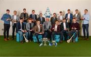 16 April 2018; The hurling team with Uachtarán Chumann Lúthchleas Gael John Horan, Jim Dollard, Executive Director Electric Ireland, and Gerry Tully, Chairman of Comhairle Ardoideachais CLG, at the Electric Ireland HE GAA Football & Hurling Rising Stars Awards for 2018, in Croke Park. The awards acknowledge outstanding performances in the battle for third level football and hurling Championships and come at the end of what was an epic season of GAA action. Photo by Stephen McCarthy/Sportsfile