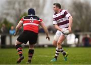 15 April 2018; Will Canavan of Tullow during the Bank of Ireland Provincial Towns Cup Semi-Final match between Tullow RFC and Wicklow RFC at Cill Dara RFC in Kildare. Photo by Ramsey Cardy/Sportsfile