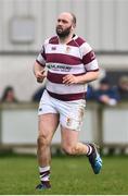 15 April 2018; Stevie Smith of Tullow during the Bank of Ireland Provincial Towns Cup Semi-Final match between Tullow RFC and Wicklow RFC at Cill Dara RFC in Kildare. Photo by Ramsey Cardy/Sportsfile