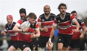 15 April 2018; Shane Farrar of Wicklow during the Bank of Ireland Provincial Towns Cup Semi-Final match between Tullow RFC and Wicklow RFC at Cill Dara RFC in Kildare. Photo by Ramsey Cardy/Sportsfile