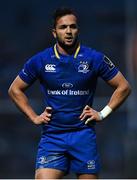 14 April 2018; Jamison Gibson-Park of Leinster during the Guinness PRO14 Round 20 match between Leinster and Benetton Rugby at the RDS Arena in Dublin. Photo by Ramsey Cardy/Sportsfile
