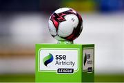 16 April 2018; A view of the match ball prior to the SSE Airtricity League Premier Division match between St Patrick's Athletic and Waterford at Richmond Park in Dublin. Photo by David Fitzgerald/Sportsfile