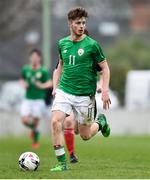 12 April 2018; Jack Ryan of Ireland during the U18s Schools match between Republic of Ireland and Scotland at Home Farm FC in Whitehall, Dublin. Photo by David Fitzgerald/Sportsfile