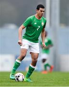 12 April 2018; Ali Regbha of Ireland during the U18s Schools match between Republic of Ireland and Scotland at Home Farm FC in Whitehall, Dublin. Photo by David Fitzgerald/Sportsfile
