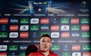 17 April 2018; Andrew Conway during a Munster Rugby press conference at the University of Limerick in Limerick. Photo by Diarmuid Greene/Sportsfile