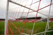 17 April 2018; A detailed view of the goal netting prior to the SSE Airtricity League Premier Division match between Cork City and Sligo Rovers at Turner's Cross in Cork. Photo by Eóin Noonan/Sportsfile