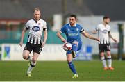 17 April 2018; Shane Duggan of Limerick FC in action against Chris Shields of Dundalk during the SSE Airtricity League Premier Division match between Limerick FC and Dundalk at the Markets Field in Limerick. Photo by Diarmuid Greene/Sportsfile