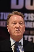 18 April 2018; Promoter Frank Warren during a press conference at the Europa Hotel in Belfast ahead of the Carl Frampton v Nonito Donaire WBO Interim Featherweight World Title fight. Photo by Oliver McVeigh/Sportsfile