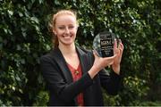 18 April 2018; Aishling Moloney of Dublin City University and Tipperary with The Croke Park Hotel and LGFA Player of the Month award for March, at The Croke Park Hotel in Jones Road, Dublin. Aishling captained Dublin City University to victory in the prestigious Gourmet Food Parlour Ladies HEC O’Connor Cup competition, while Tipperary have also progressed to the Division 2 semi-finals in the Lidl Ladies National Football League. Photo by Matt Browne/Sportsfile