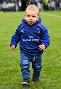 1 April 2018; Cillian Cronin, son of Sean Cronin of Leinster, walks the pitch after the European Rugby Champions Cup quarter-final match between Leinster and Saracens at the Aviva Stadium in Dublin. Photo by Brendan Moran/Sportsfile