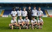 18 April 2018; Ireland players, back row, from left, Festy Ebosele, Mazeed Ogbungo, Brandon Holt, Jimmy Corcoran, Luke Turner, and Cian Kelly. Front row, Séamas Keogh, Matt Everitt, Sean Kennedy, Toby Owens, and Alex Dunne before the Under-16 International Friendly match between Republic of Ireland and Bulgaria at the Regional Sports Centre in Waterford. Photo by Piaras Ó Mídheach/Sportsfile