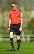 18 April 2018; Referee Andrew Mullally during the Under-16 International Friendly match between Republic of Ireland and Bulgaria at the Regional Sports Centre in Waterford. Photo by Piaras Ó Mídheach/Sportsfile