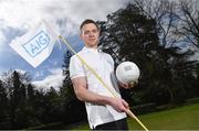 19 April 2018; In attendance at the GUI National Headquarters to help mark the commencement of the 2018 AIG Cups & Shields season and to celebrate AIG’s 20th anniversary as a partner to the GUI and ILGU is Dublin football star and AIG ambassador Dean Rock. AIG revealed details of their ‘AIG Golfer Anniversary Sale’, where they are offering up to 20% off car insurance and up to 50% on home Insurance.* For more details see www.aig.ie/golf . Photo by Brendan Moran/Sportsfile