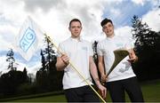 19 April 2018; In attendance at the GUI National Headquarters to help mark the commencement of the 2018 AIG Cups & Shields season and to celebrate AIG’s 20th anniversary as a partner to the GUI and ILGU is Dublin GAA stars and AIG ambassadors Dean Rock, left, and Eoghan O'Donnell. AIG revealed details of their ‘AIG Golfer Anniversary Sale’, where they are offering up to 20% off car insurance and up to 50% on home Insurance.* For more details see www.aig.ie/golf . Photo by Brendan Moran/Sportsfile