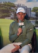 20 April 2018; Rory McIlroy of Northern Ireland during a Q&A ahead of the JP McManus Pro-Am Launch at Adare Manor in Adare, Co. Limerick. Photo by Eóin Noonan/Sportsfile