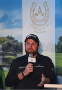 20 April 2018; Shane Lowry of Ireland during a Q&A ahead of the JP McManus Pro-Am Launch at Adare Manor in Adare, Co. Limerick. Photo by Eóin Noonan/Sportsfile