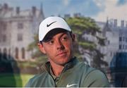 20 April 2018; Rory McIlroy of Northern Ireland during a Q&A ahead of the JP McManus Pro-Am Launch at Adare Manor in Adare, Co. Limerick. Photo by Eóin Noonan/Sportsfile