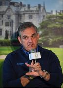 20 April 2018; Paul McGinley of Ireland during a Q&A ahead of the JP McManus Pro-Am Launch at Adare Manor in Adare, Co. Limerick. Photo by Eóin Noonan/Sportsfile