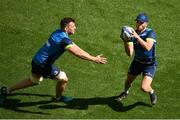 20 April 2018; Jamison Gibson-Park, right, and Jordi Murphy during the Leinster Rugby captain's run at the Aviva Stadium in Dublin. Photo by Sam Barnes/Sportsfile