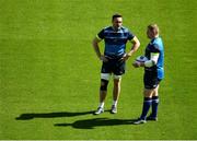 20 April 2018; Jack Conan and Tadhg Furlong during the Leinster Rugby captain's run at the Aviva Stadium in Dublin. Photo by Sam Barnes/Sportsfile