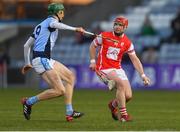 24 March 2018; David Treacy of Cuala in action against William O'Donoghue of Na Piarsaigh during the AIB GAA Hurling All-Ireland Senior Club Championship Final replay match between Cuala and Na Piarsaigh at O'Moore Park in Portlaoise, Laois. Photo by Piaras Ó Mídheach/Sportsfile
