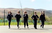 20 April 2018; St Brendan's NS students, from left to right, Caoilainn Culloo, Evan McCarthy, Faye O'Connor, Conor Donnelly, and Sarah Brett at the The Daily Mile Kerry Launch at St. Brendan’s N.S Blennerville, in Ballyvelly, Tralee, Co Kerry. Photo by Diarmuid Greene/Sportsfile