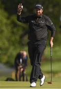 20 April 2018; Shane Lowry of Ireland acknowledges the crowd after the JP McManus Pro-Am Launch at Adare Manor in Adare, Co. Limerick. Photo by Eóin Noonan/Sportsfile