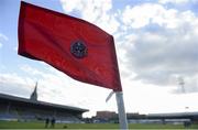 20 March 2018; A general view of a corner flag ahead of the SSE Airtricity League Premier Division match between Bohemians and Cork City at Dalymount Park in Dublin. Photo by Sam Barnes/Sportsfile
