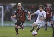 20 March 2018; Dylan Watts of Bohemians in action against Barry McNamee of Cork City during the SSE Airtricity League Premier Division match between Bohemians and Cork City at Dalymount Park in Dublin. Photo by Sam Barnes/Sportsfile